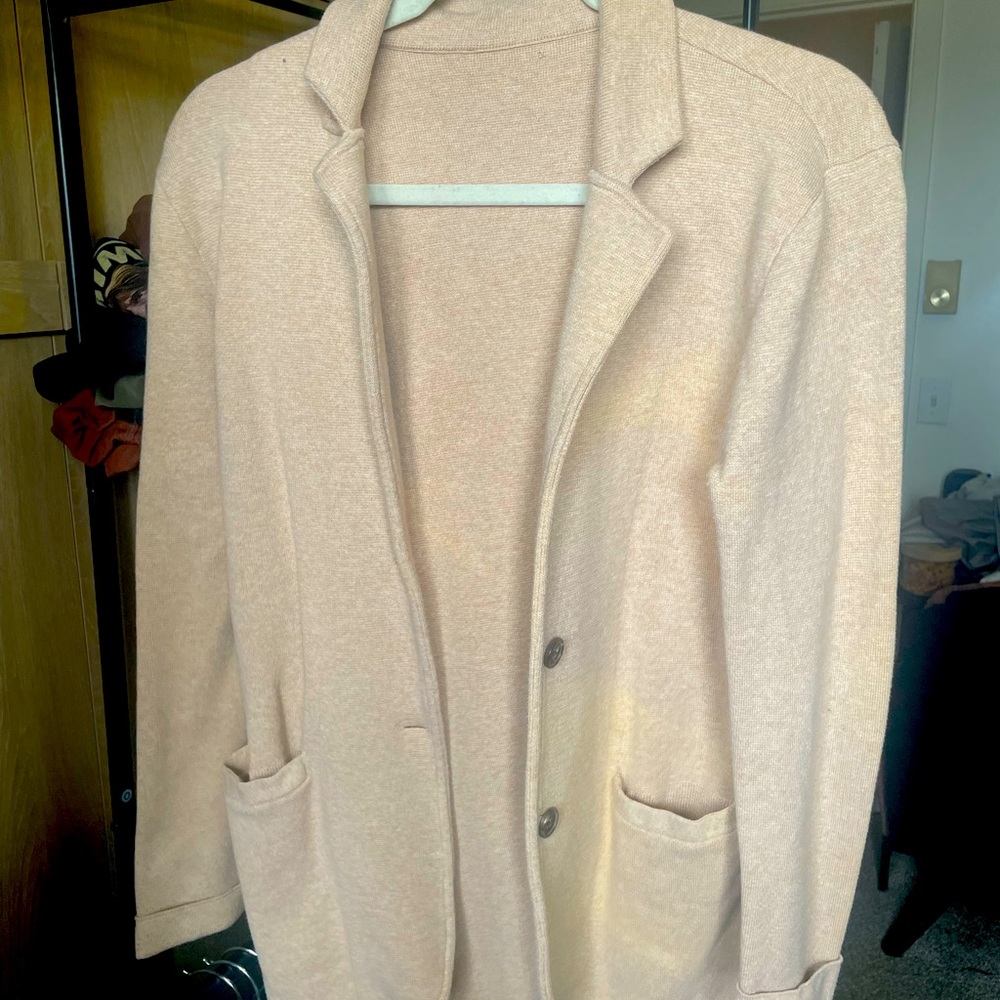 Size medium Camel colored JCrew Sweater Blazer